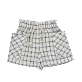 Vignette Arwen Shorts - White/Black Plaid