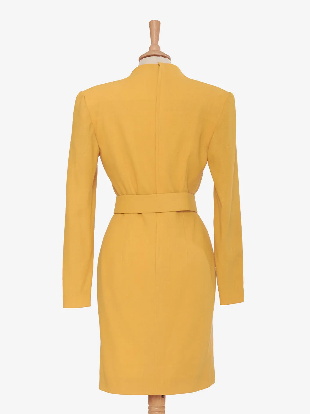 Vintage dress in yellow wool