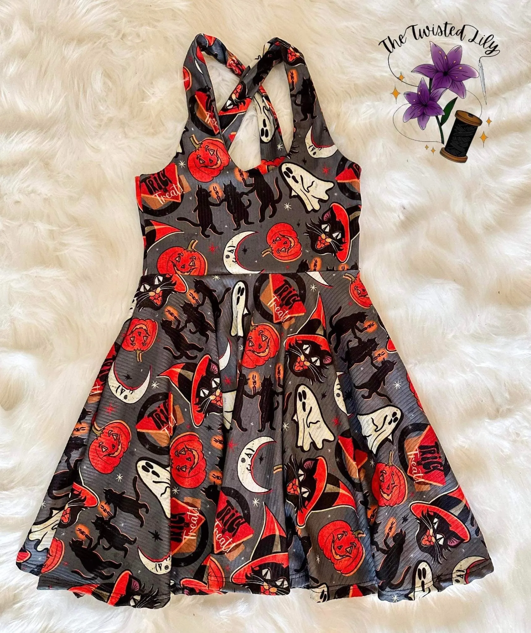 Vintage Halloween Indy Dress - 6T