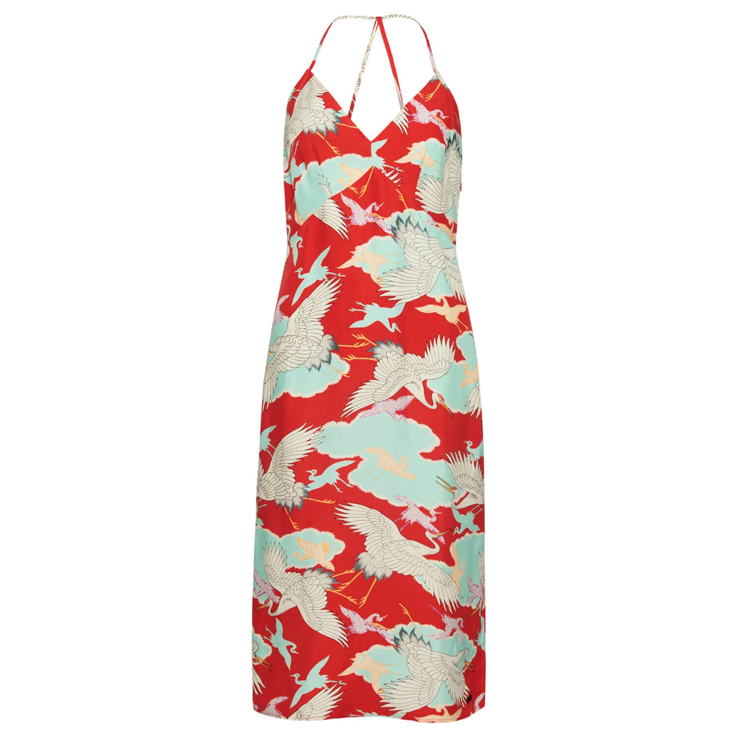 Vintage Midi Halter Slip Dress