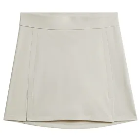 Womens Amelie TX Jersey Mid Skirt Almond Milk Beige - SS24