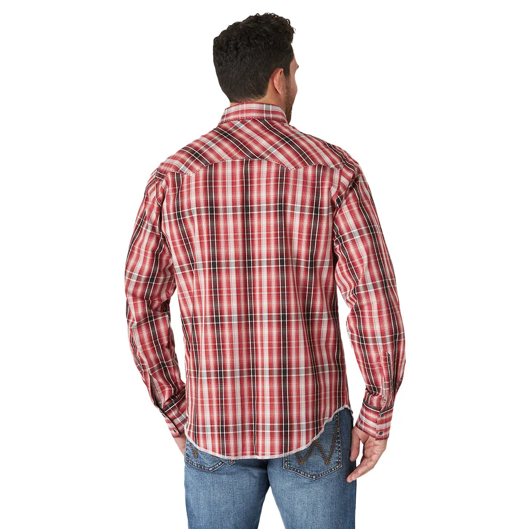 Wrangler Men's Long Sleeve Plaid Shirt