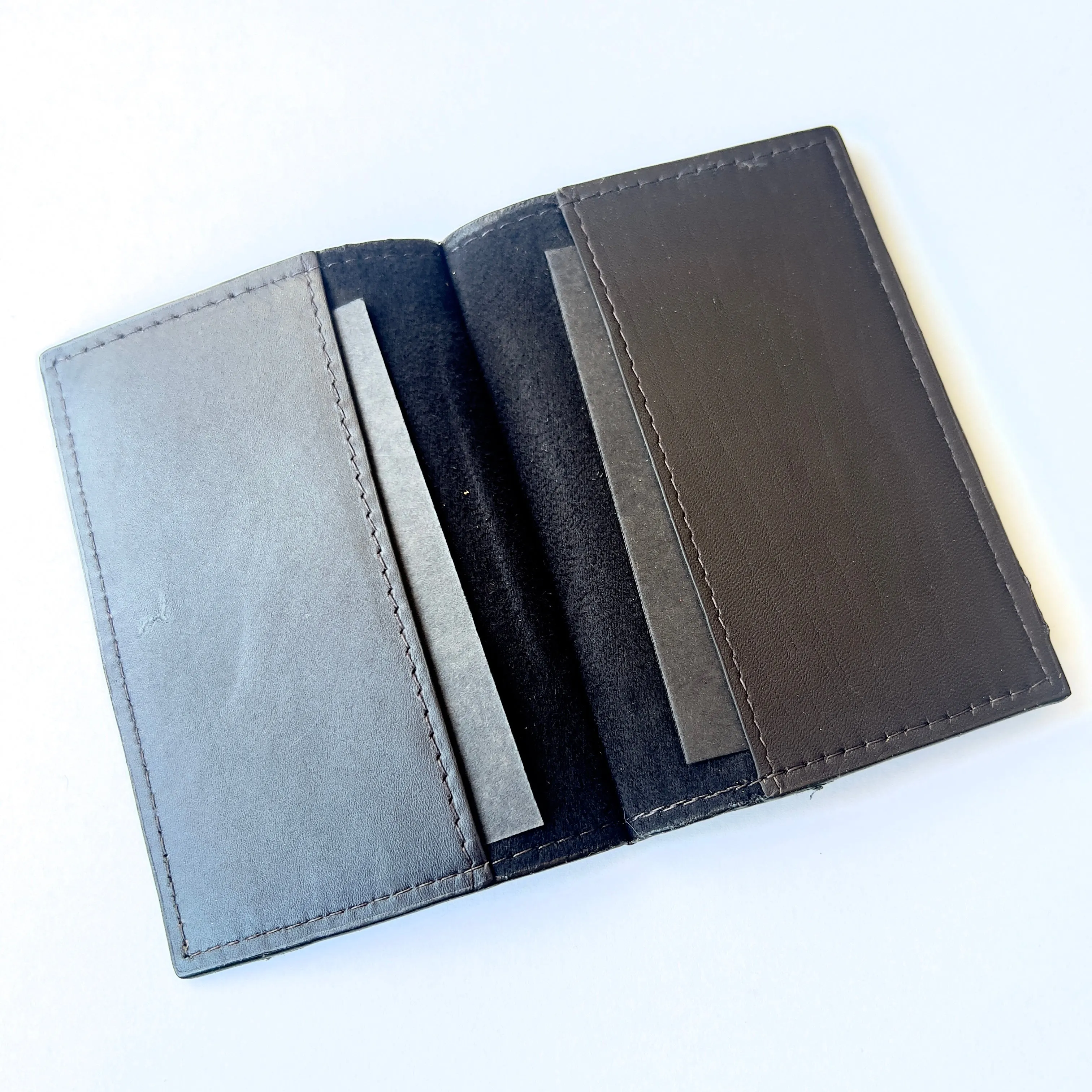 ZENITH Brown Genuine Leather Card Holder