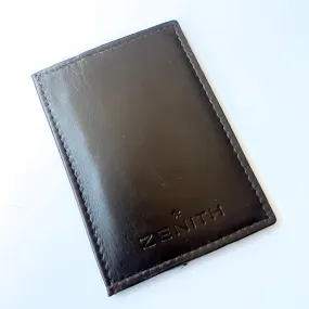 ZENITH Brown Genuine Leather Card Holder